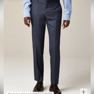 J crew ludlow slim fit suit pants Italian wool deep pacific blue
